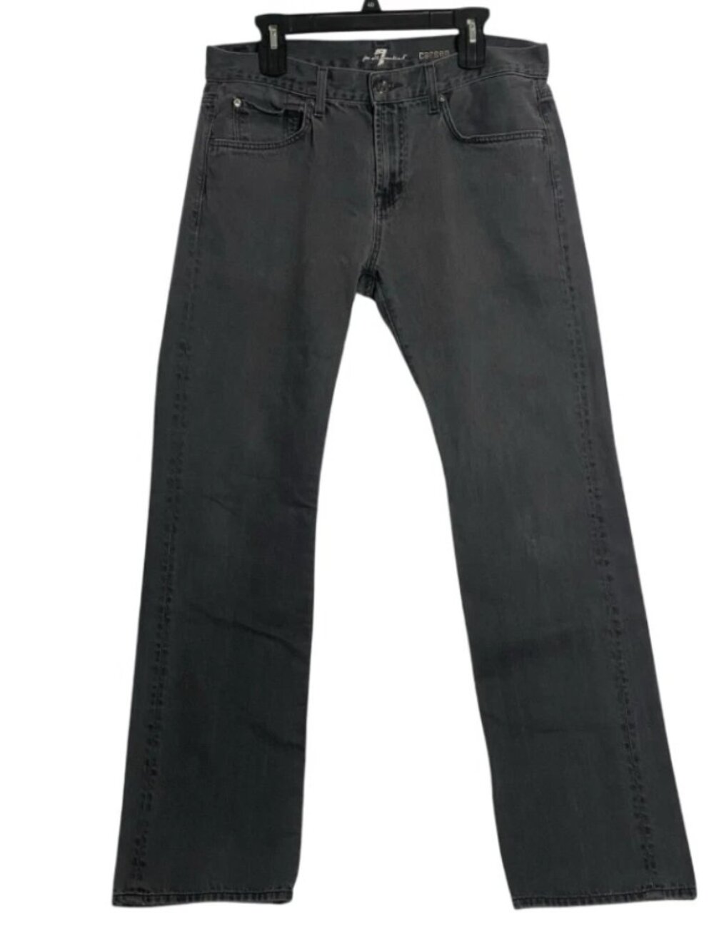 7 Seven for All Mankind Carsen Cotton Mens Gray Denim Jeans Pants Size 34 x 33